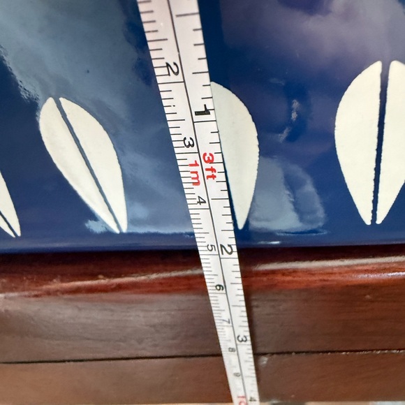 Catherineholm blue with white Lotus design Mid-Century Modern Blue lasagna pan - Picture 4 of 11